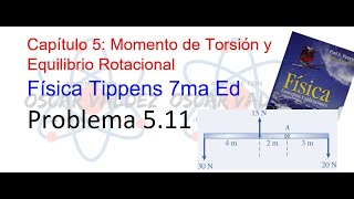 Problema 511 Física Tippens ¿Cómo calcular un momento de torsión resultante [upl. by Yroger]