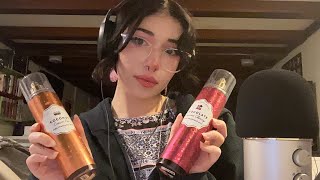 Shushing and Tapping ASMR  Liquid Sounds Whispering Mic Blowing [upl. by Aisayn]