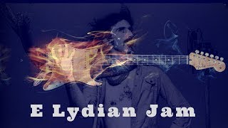 E Lydian Mode  Epic Guitar Backing Jam Track [upl. by Tennaj579]