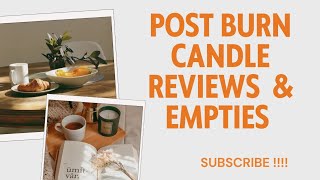 Post Burn Candle Reviews amp Empties bathandbodyworks goosecreek candles candlereview reviews [upl. by Dranyer]