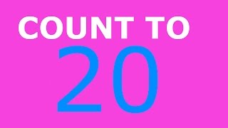 Counting to 20 Twenty  Learn Numbers Count Exercise  Tellen Tot 20 Engels  Toddlers Children [upl. by Benedix]