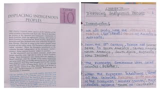 NCERT Notes for Class 11 History Chapter 10 Displacing Indigenous Peoples Part1 [upl. by Sabba]