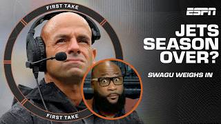 Swagu thinks Robert Saleh was the MOST UNIMPORTANT person in the building for Jets  First Take [upl. by Orvil]