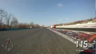 Toyota Yaris TS vs AE86 Corolla Hungaroring Trackday 2012 03 19 [upl. by Lian]