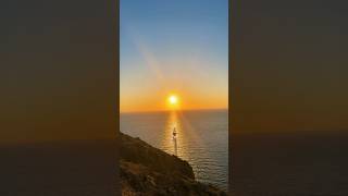 📍Santorini Greece 🇬🇷 greece europe travel sunset short placestovisit [upl. by Aurea]