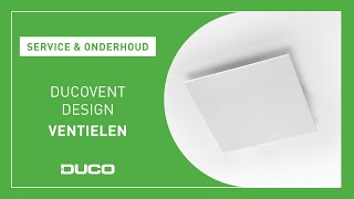 Service amp Onderhoud Ventielen  DucoVent Design [upl. by Lamond]