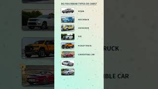 Can you name different Car types English Vocabulary Builder [upl. by Akimahc177]