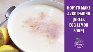 How to make Avgolemono Soup [upl. by Arreic]