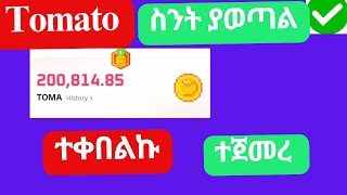 ተቀበልኩ Tomato 200000 Toma ስንት ያወጣል [upl. by Anelra]