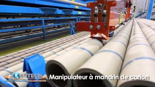 Solutech packaging systems automated core handling systems [upl. by Yerxa]