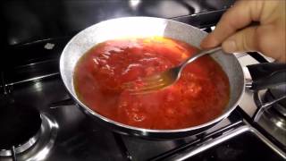 Tutorial  Preparation Italian sauce with San Marzano tomatoes for spaghetti [upl. by Eentirb]