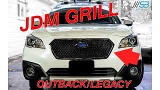 2015  2019 Outback and Legacy JDM Grill Install and Overview  Bumper Removal [upl. by Earleen]