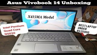 Asus Vivobook 14 Intel Pentium Silver N5030 Unboxing [upl. by Leilah]