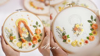 AnnePDF patternEmbroidery tutorial [upl. by Duj]