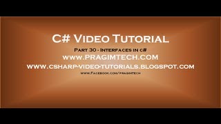 Part 30  C Tutorial  Interfaces in cavi [upl. by Swartz]