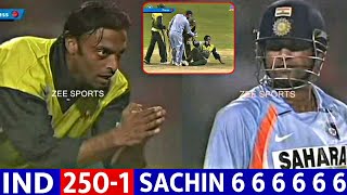 SACHIN Destroy SHOIAB AKHTAR Hit 97 Runs vs Pak 2007  IND VS PAKISTAN  MOST SHOCKING FIGHT 😱🔥 [upl. by Furey]