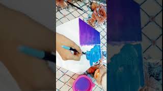 Four seasons painting tutorial 💜💙💚🧡youtubeshort forsale song goesviral paintingtechniques [upl. by Ahab]