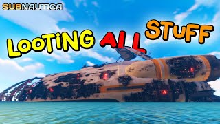 LOOTING ALL THE STUFF TO MAIN SHIP  SUBNAUTICA EP 7 [upl. by Halik928]