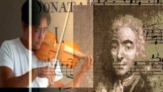 JeanMarie Leclair violin sonata 1 quotadagioquot Troisiéme livre [upl. by Nonnahs161]