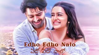 Edho Edho Naalo songPrabhasShraddha kapoorAI song ai aiart saho bahubali [upl. by Normalie]