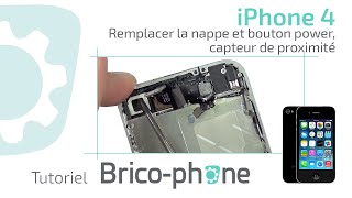 Tutoriel iPhone 4  remplacer la nappe power  micro dambiance  capteur de proximité [upl. by Reviere390]