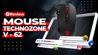 Techno Zone Gaming Mouse V62  مراجعة كاملة [upl. by Iuqcaj]