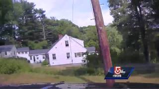 Police video Motorcyclist leads officer on chase [upl. by Tloh2]