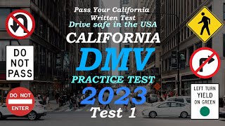 DMV Written Test 2023 Test 1  ACTUAL TEST [upl. by Atinnor]