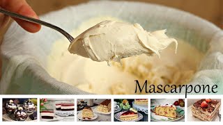 Mascarpone ganz einfach selber machen aus nur 2 Zutaten Best homemade mascarpone cheese [upl. by Letta]