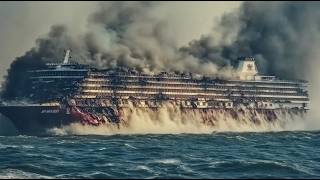 1 MINUTE AGO Russian Cruise Ship Carrying North Korean Generals SUNK by Ukrainian Sea Ambush [upl. by Fennell]