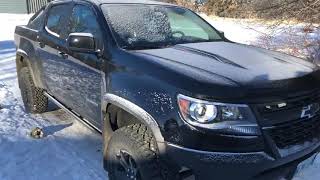 2019 Chevy Colorado ZR2 DURAMAX 28L EXTREME COLD START 27c [upl. by Eiramyllek]