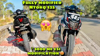 tvs Ntorq fully modified 🤩😍 one in Himachal ntorq 🤩 ntorq 125 vlog  ntorqvlog [upl. by Hakim]