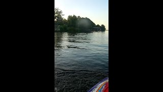 Doing a 360 and 180 1996 Polaris SL900 Jet ski [upl. by Eetnod]