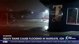 SA Weather  Heavy rains cause floodng in Margate KZN [upl. by Wald]