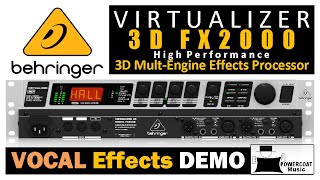 Behringer VIRTUALIZER 3D FX2000 MultiEffects Processor Vocal Effects [upl. by Asaeret]