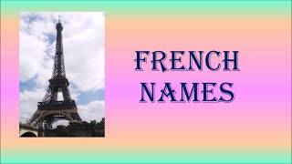 French given first names [upl. by Hilarius870]