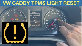 VW Caddy TPMS light reset [upl. by Zusman518]