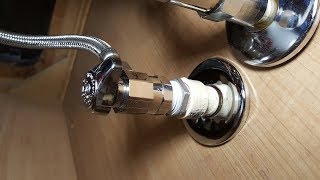 How to replace Shutoff valve on CPVC pipe Замена крана на пвх трубе [upl. by Tenay161]