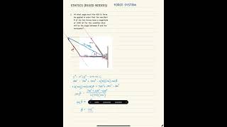 Statics 1 Rigid Bodies  Problem 2 [upl. by Abla]