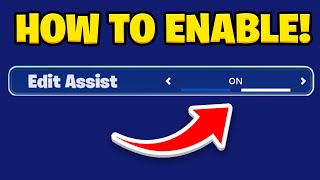 How To Enable EDIT ASSIST in Fortnite Edit Assist Fortnite Setting [upl. by Judson]