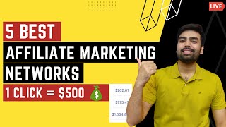 Best 5 Affiliate Marketing NetworksPrograms in India Beginners Guide  Affiliate Platform to Join [upl. by Atiuqiram]