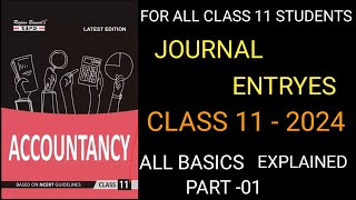 Class 11 Accountancy journal entries Niraj Commerce Learning [upl. by Suilienroc]