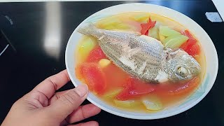 Sinabawang Isda  Sayote  Kamatis cooking food foodvlogs [upl. by Trista]