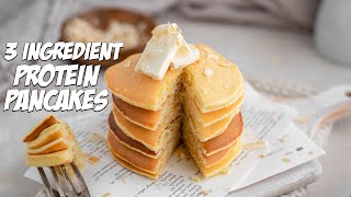 3 Ingredient Protein Pancakes in Less Than 10 Minutes [upl. by Joletta]