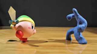 Kirby vs the clayman  nendoroid kirby stop motion fight pt1 [upl. by Templia]