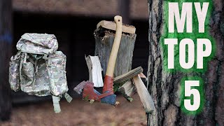 My top 5 Bushcraft and outdoor items  Outdoor Gear [upl. by Jeanna730]