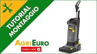 Montaggio lavapavimenti lavasciuga professionale karcher BR 304 C [upl. by Dlaner]