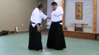 Sokumen Irimi Nage unbendable arm 2015 Takama Hara Aikido [upl. by Alfi55]