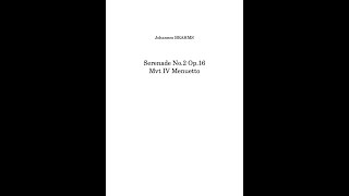 Brahms Serenade No 2 Op 16 Mvt IV Menuetto  symphonic wind [upl. by Arihsan265]