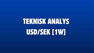 Teknisk analys  USDSEK [upl. by Yehsa]